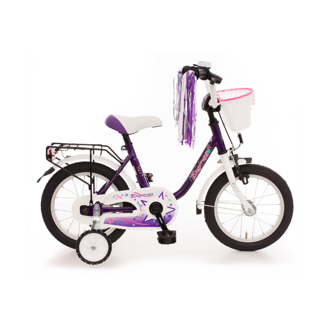 hera kinderfahrrad 14" Kinderfahrrad "Empress", lila/ weiß – kinderfahrrad.com