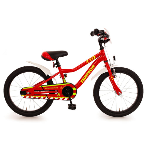 18 Zoll Kinderfahrrad Feuerwehr rot