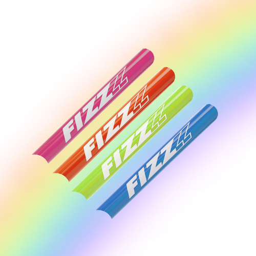 FIZZ Farbvielfahlt: Leuchtende Farben in pink, orange, grün und blau. Extra für Kinder in Regenbogenbunten Farben erhältlich