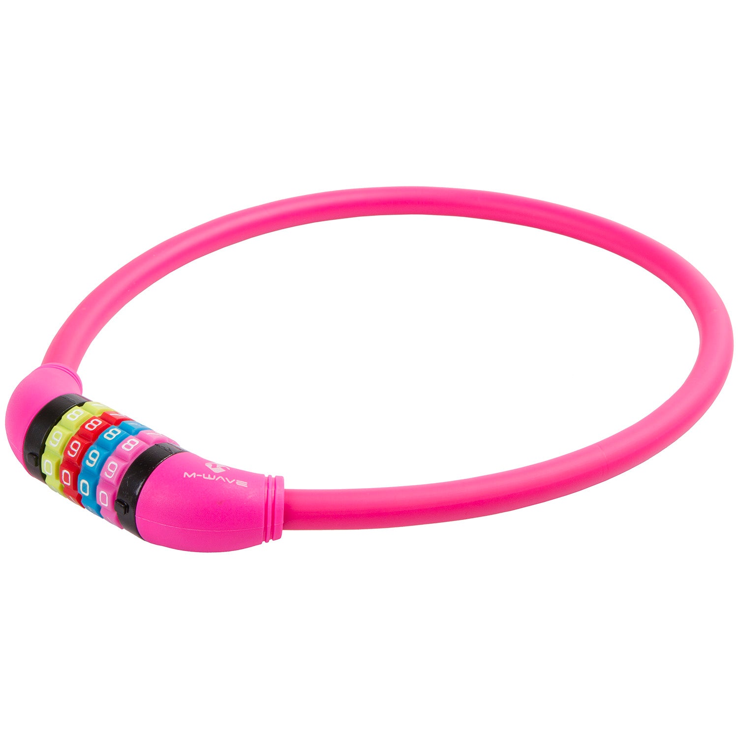 Kabelschloss mit Zahlencode, pink – kinderfahrrad.com