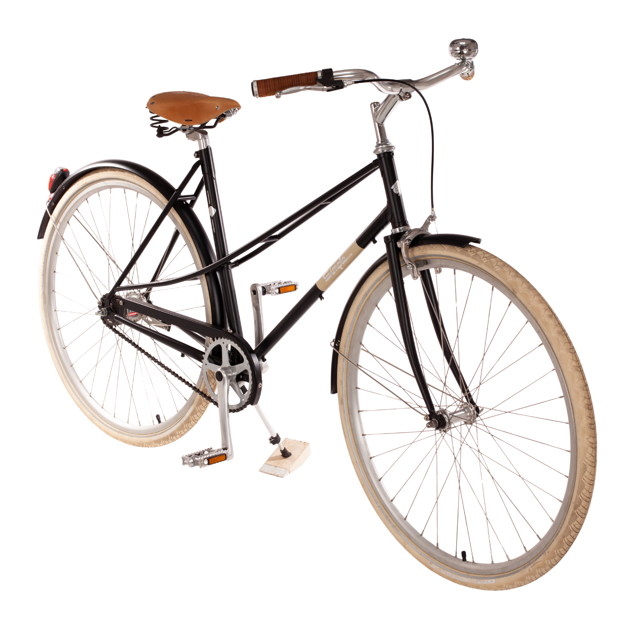 jugendfahrrad 28 28" Mixte Fahrrad SimpleBike "St.Tropez Av. S2", schwarz, 2-Gg-Duo – kinderfahrrad.com