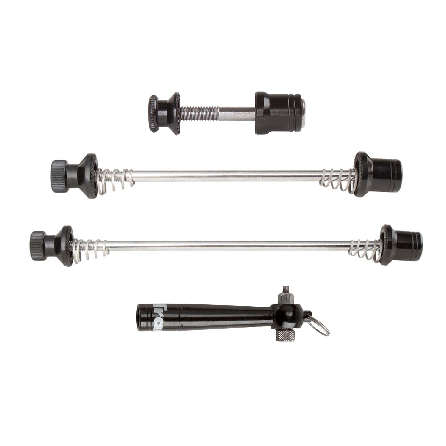 TRANZ X fixierbares Schnellspanner-Set für Achse und Sattel –  kinderfahrrad.com