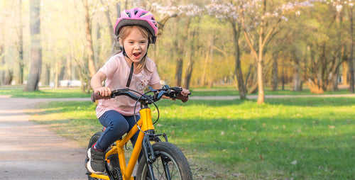 Kinderfahrrad Testfahrt