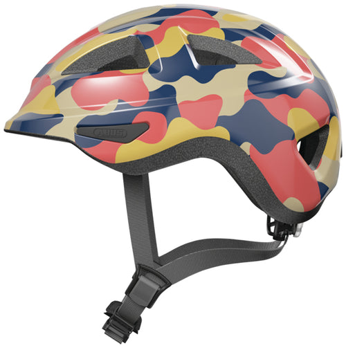 Abus Kinderfahrrad-Helm blau rot gelb