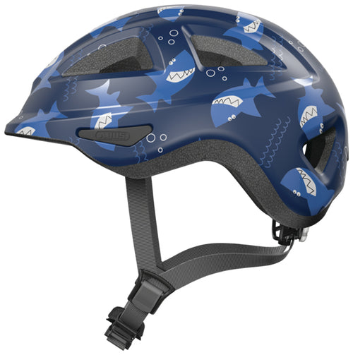 Abus Kinderfahrrad-Helm blau Hai