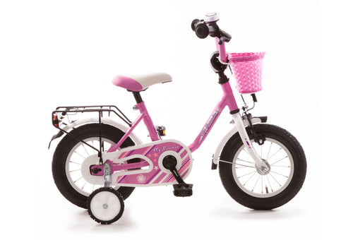 12 Zoll Kinderfahrrad pink Mädchen ab 3 Jahren