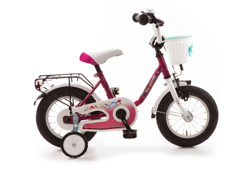 12 Zoll Kinderfahrrad Mädchen pink lila ab 3 Jahren