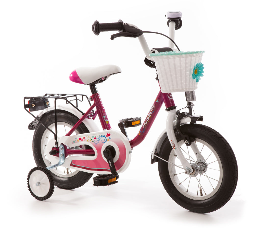 my dream kinderfahrrad 16 zoll 12" Kinderfahrrad "My Dream", Rücktrittbremse, purpur – kinderfahrrad.com