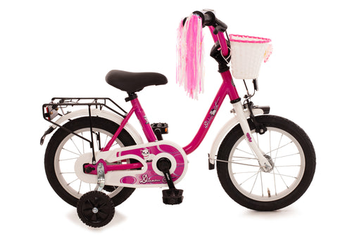 14 Zoll Kinderfahrrad pink Katzen Mädchen ab 3 Jahren