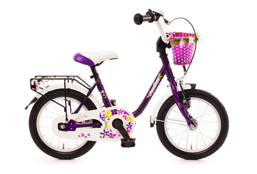 14 Zoll Kinderfahrrad lila Mädchen ab 3 Jahren