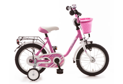 14 Zoll Kinderfahrrad ab 3 Jahren pink rosa Mädchen