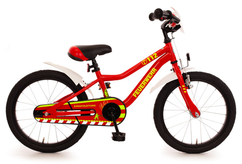 18 Zoll Kinderfahrrad Feuerwehr rot