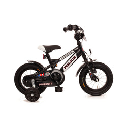 12 Zoll Kinderfahrrad Police schwarz ab 3 Jahren