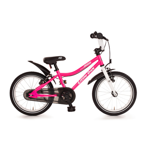 günstiges Kinderfahrrad in pink für Mädchen ab 3,5 Jahren wie woom 3 mit Glitzer-Effekt