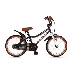 Leichtes und nachhaltiges 16 Zoll Kinderfahrrad in klassischem rot-weiß. Ähnlich wie das Woom Original mit Freilauf. Inklusive Klingel, Seitenständer und Schutzblechen.