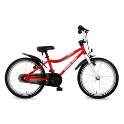 Klassisches Kinderfahrrad in Silber und mit Leder-Applikationen für ein edles Aussehen. Ähnlich wie early rider 
