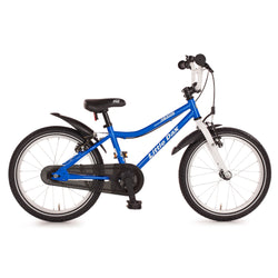 Klassisches Kinderfahrrad in Silber und mit Leder-Applikationen für ein edles Aussehen. Ähnlich wie early rider 