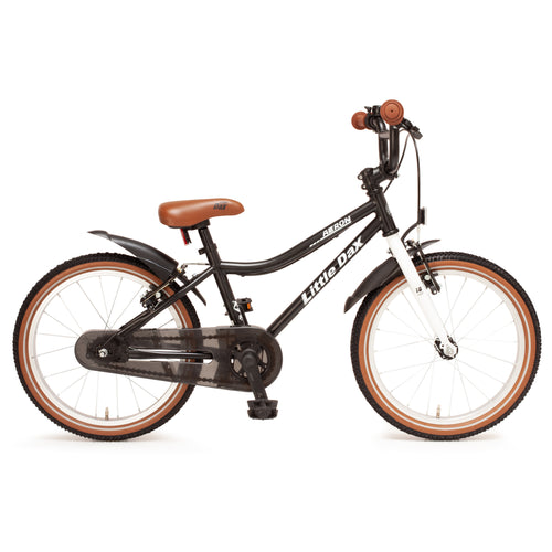 Klassisches Kinderfahrrad in Silber und mit Leder-Applikationen für ein edles Aussehen. Ähnlich wie early rider 