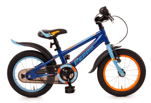 Pepp sportliches Kinderfahrrad Jungen blau orange ab 3 Jahren