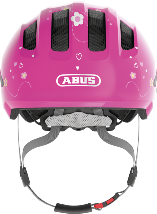 Abus Kinderfahrradhelm pink Blumen