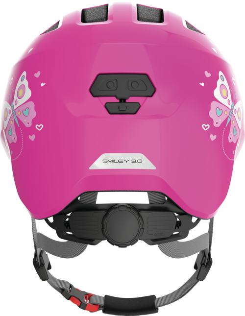 Abus Kinderfahrradhelm pink Schmetterlinge