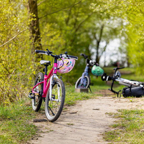 Kinderfahrrad für Kinder ab 4 Jahre mit Gangschaltung wie woom 4 in pink für Mädchen in 20 Zoll