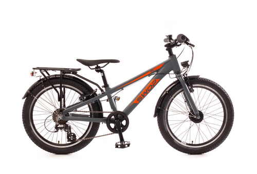 Swop Kinderfahrrad 20 Zoll grau orange