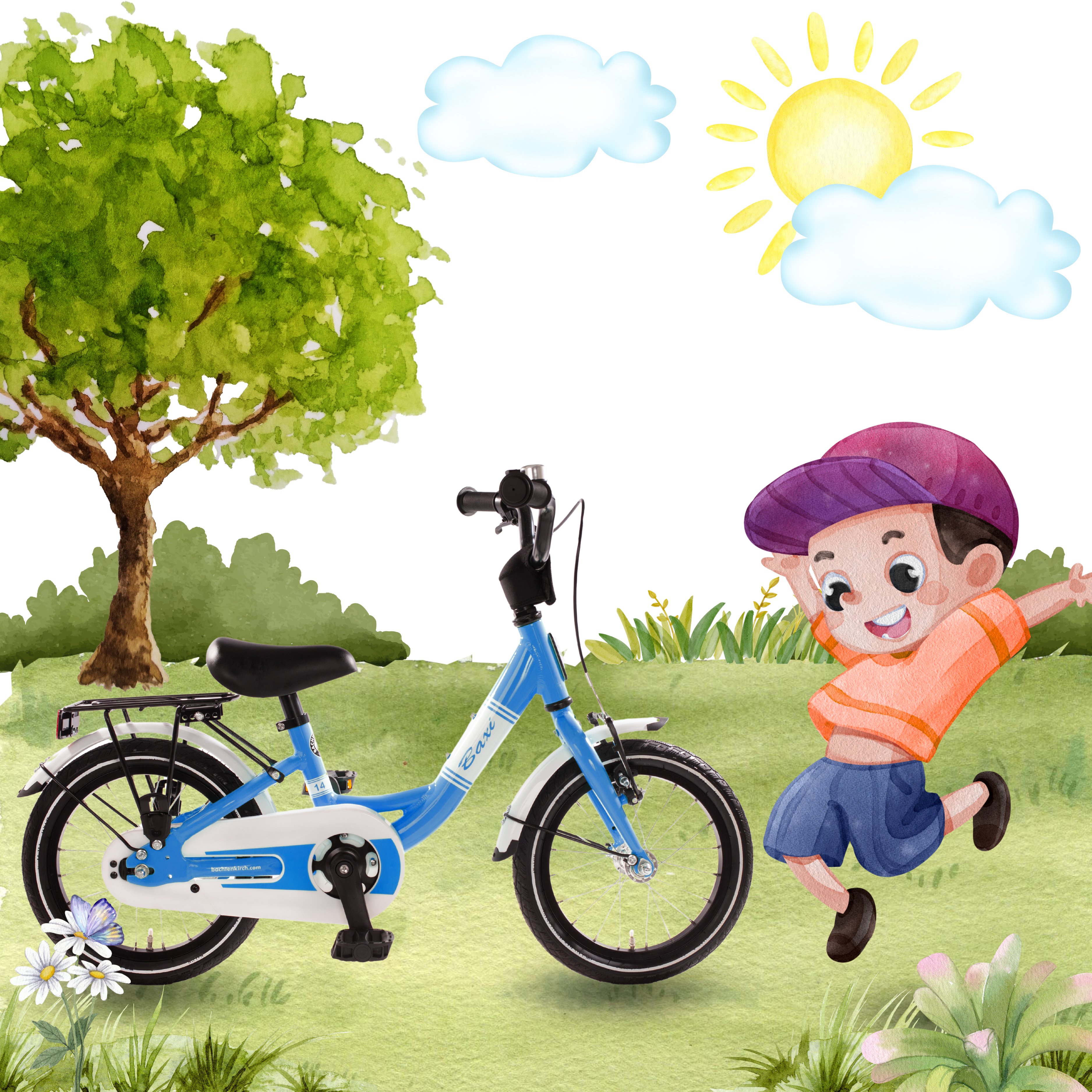 kinderfahrrad alu 14 zoll 14" BAXI Alu Kinderfahrrad – kinderfahrrad.com