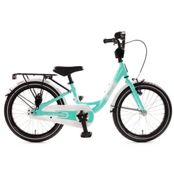 Baxi Alu Kinderrad blau 18 Zoll mit tiefem Durchstieg und Rücktrittbremse