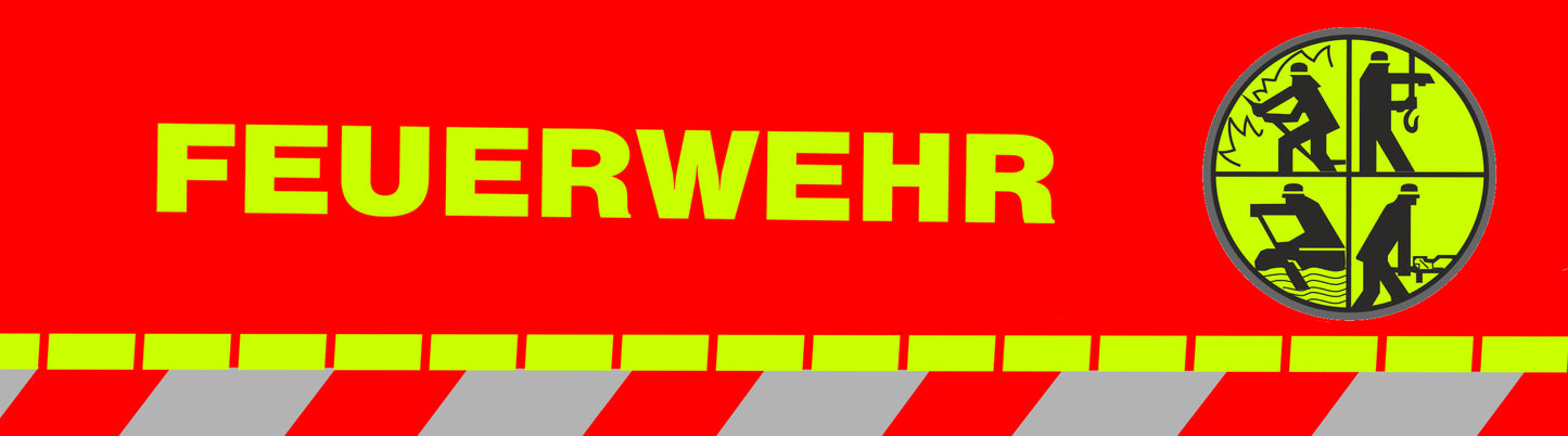 Original Feuerwehr Logo für Kinderfahrrad Bachtenkirch