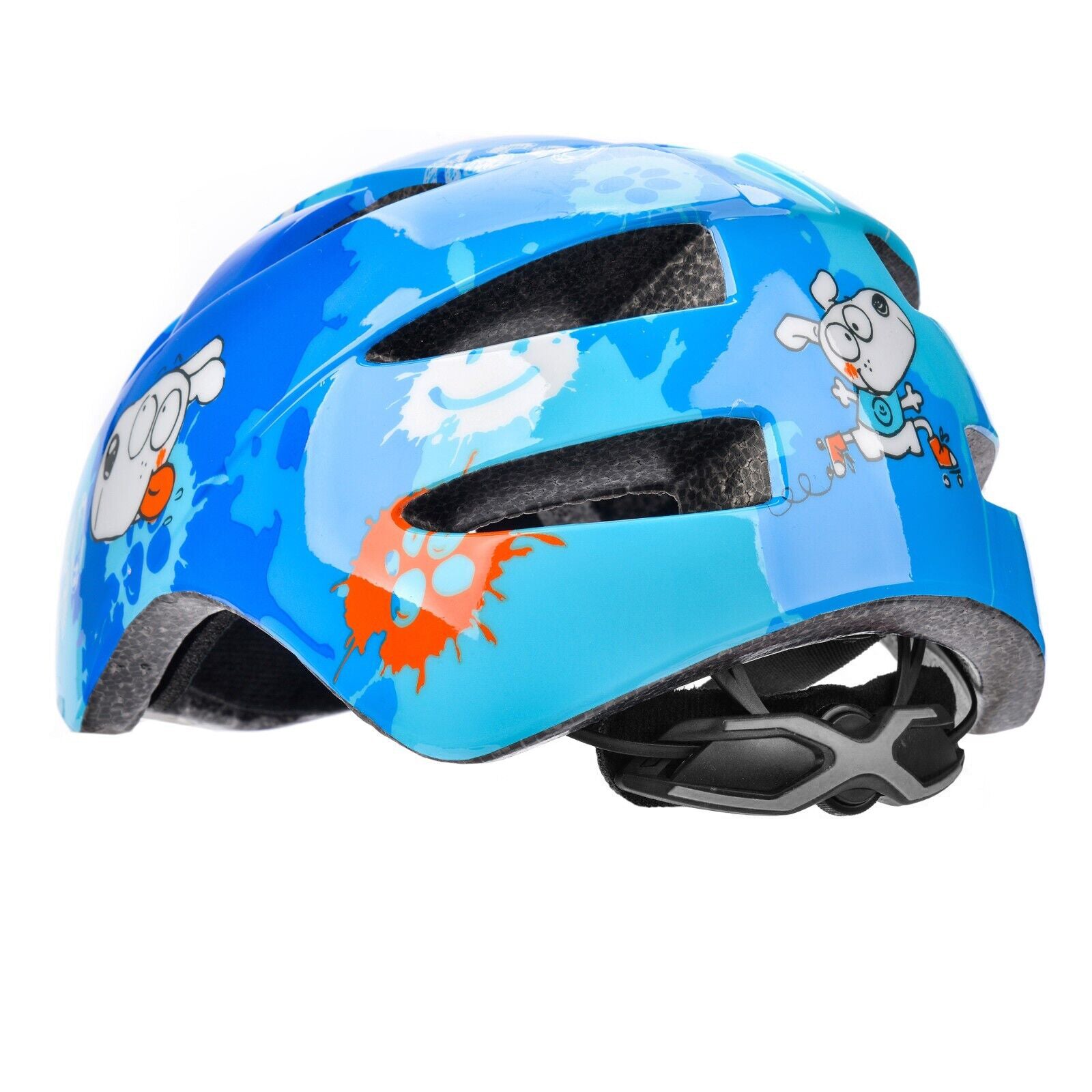 fahrradhelm für hunde Fahrradhelm für Kinder "Blue Dog" Gr. S, blau-orange – kinderfahrrad.com