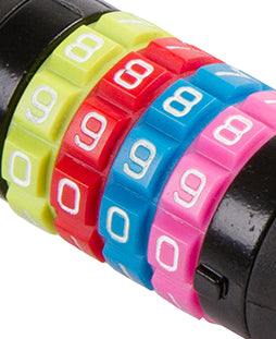 fahrradschloss zahlencode Kabelschloss mit Zahlencode, pink – kinderfahrrad.com