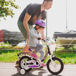 12" Kinderfahrrad "Empress", lila/ weiß