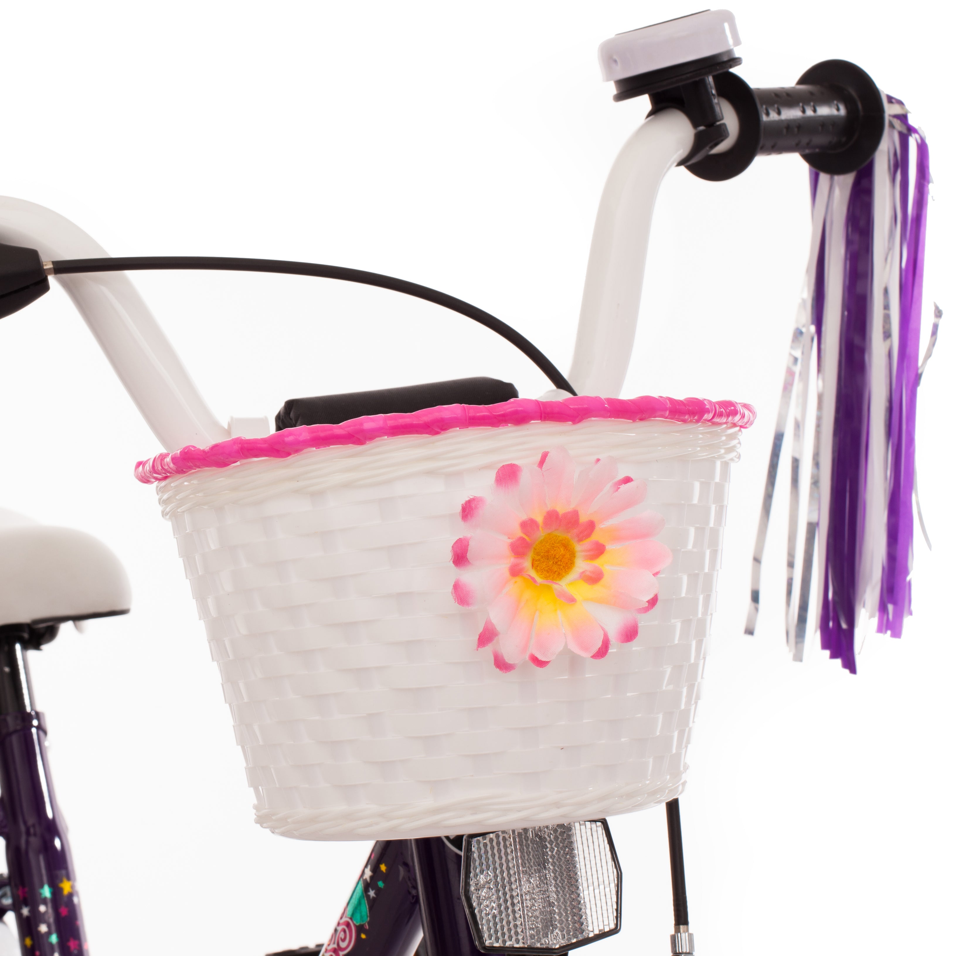 fahrradlenker mit integriertem korb Lenkerkorb "Empress & Dream Cat", weiß/pink – kinderfahrrad.com