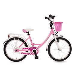 Kinderfahrrad rosa 18 Zoll Tiefdurchstieg leicht mit Rücktrittbremse für Mädchen ab ca. 4,5 Jahren