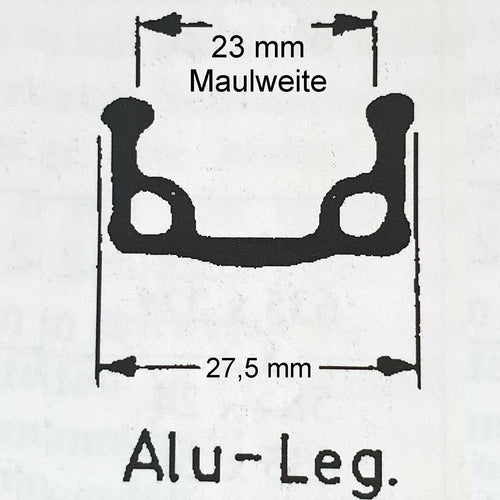 Laufradsatz, eingespeichtes Vorderrad mit Alu-Kastenfelge, Standard, natur, versch. Größen