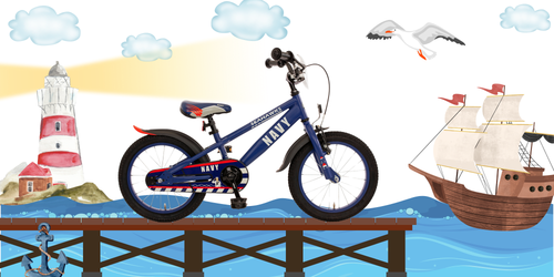 14" Kinderfahrrad "Navy" Rücktrittbremse