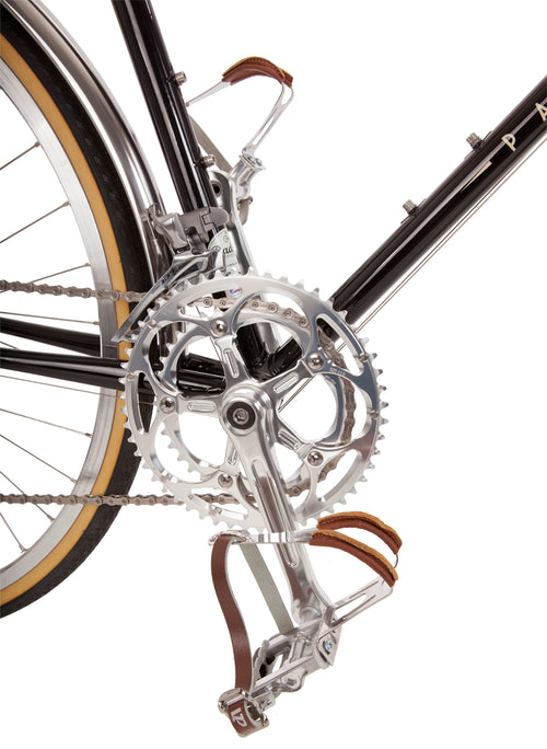 Klassisches Pashley Clubman Country 16 Rennrad in Schwarz - zweifach Kurbelgarnitur