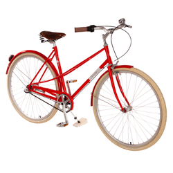 Mixte Damenfahrrad rot retro vintage