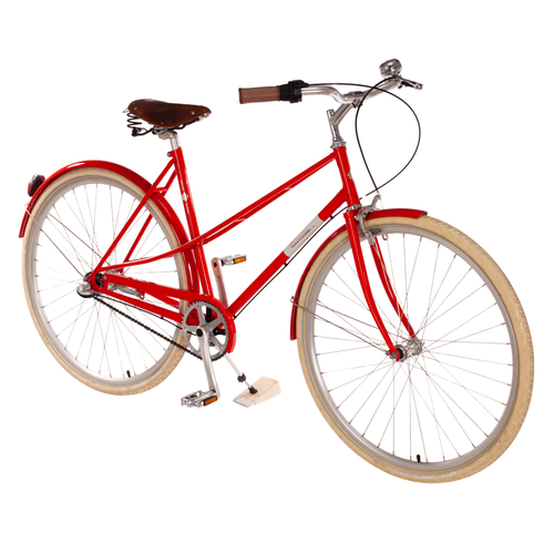 Mixte Damenfahrrad rot retro vintage