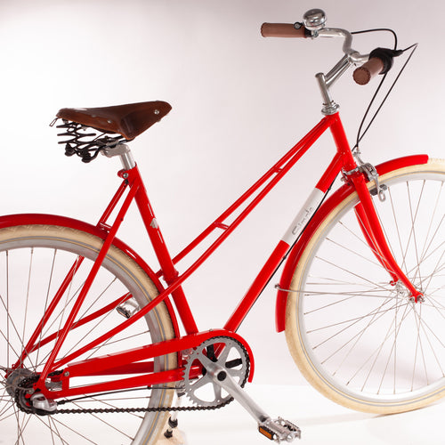 Mixte Damenfahrrad rot retro vintage