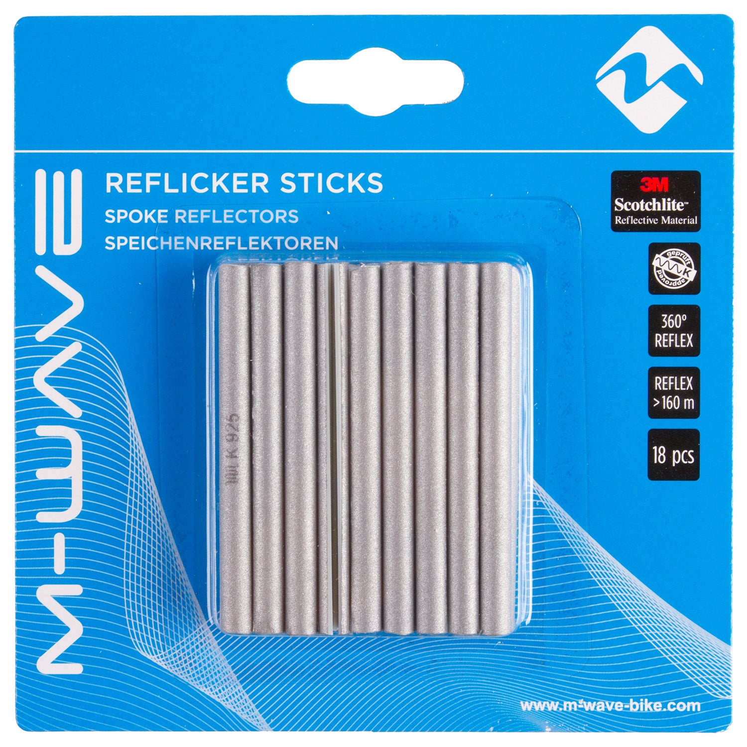 Speichenreflektoren, 3M-Sticks im 18er Set –