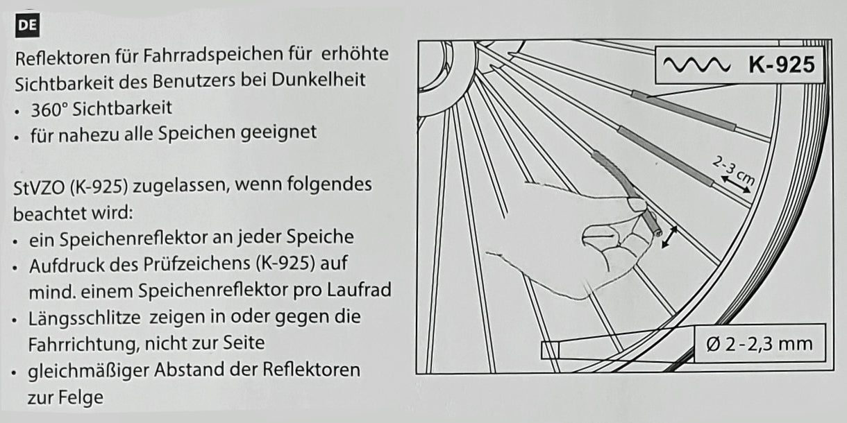 speichenreflektoren kinderfahrrad Speichenreflektoren, 3M-Sticks im 18er Set – kinderfahrrad.com