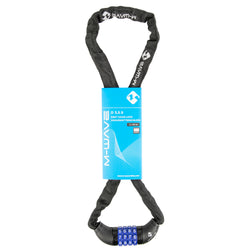 Kettenschloss mit Zahlencode, schwarz