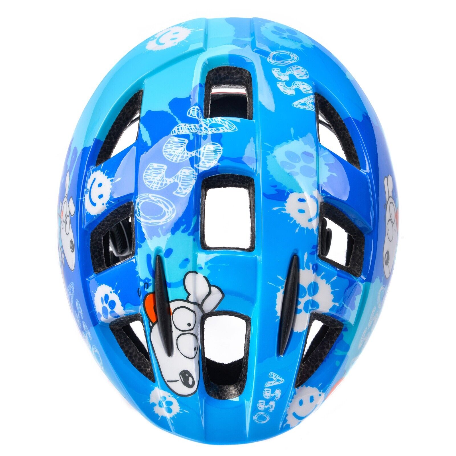 fahrradhelm hunde Fahrradhelm für Kinder "Blue Dog" Gr. S, blau-orange – kinderfahrrad.com